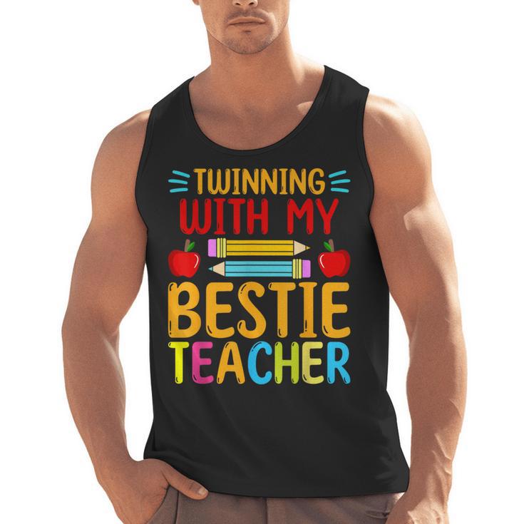 Twinning With My Bestie Teacher Boy Spirit Week Twin Day Men Tank Top