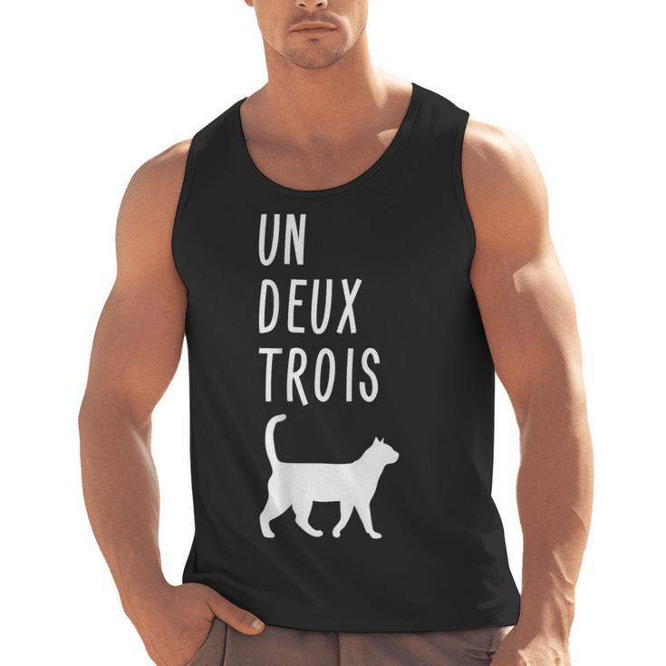 Un Deux Trois Cat Shirt French Teacher Men Tank Top