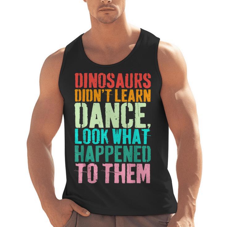 Vintage Dinosaurs Didn't Learn Dance Dance Teacher Men Tank Top