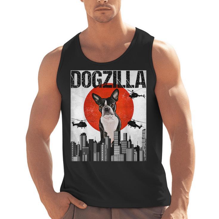 Vintage Japanese Dogzilla Boston Terrier Men Tank Top, trending gift