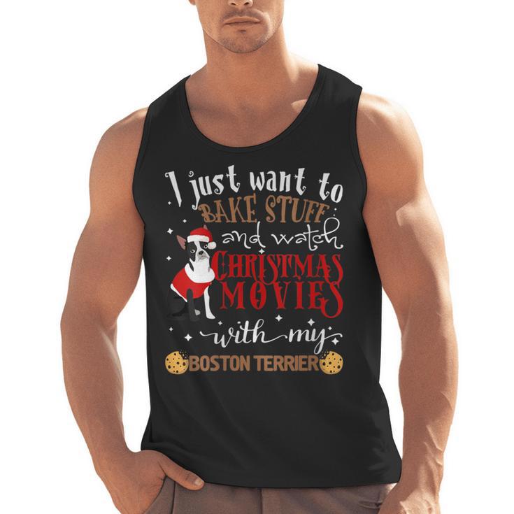 Watch Christmas Movies With My Boston Terrier Bostie Men Tank Top, Boston Terrier Christmas Gifts, trending gift