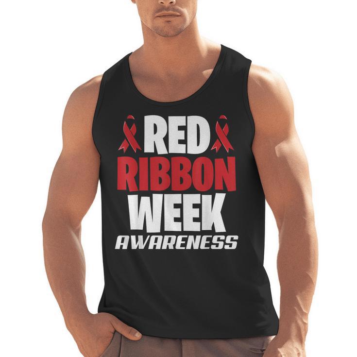We Wear Red For Red Ribbon Week Awareness Mothers Teachers Men Tank Top