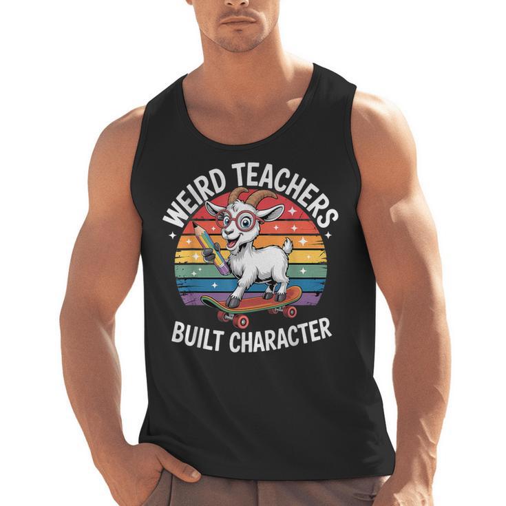 Weird Teachers Build Character Teacher Men Tank Top