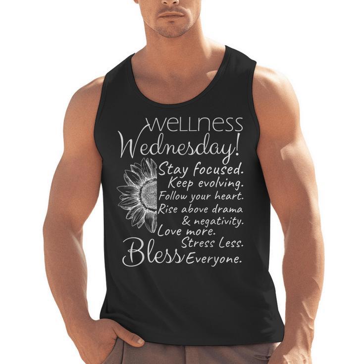 Wellness Wednesday Nurse Counselor Teacher Quotes Men Tank Top