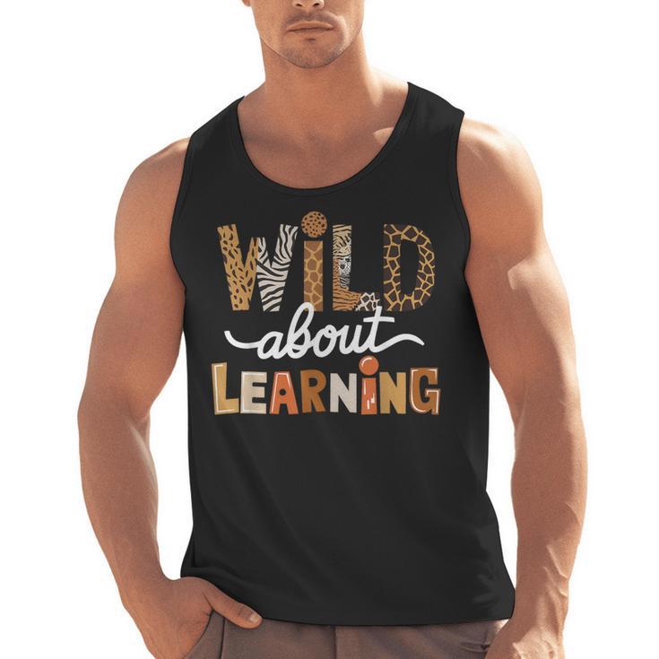 Wild About Learning Back To School First Day Teacher Student Men Tank Top