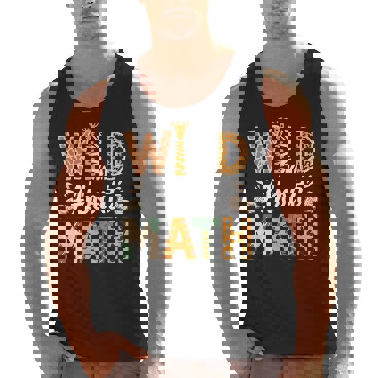 Wild About Math Cute Teacher Student Math Club Men Tank Top