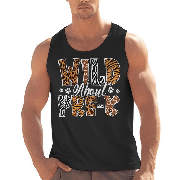Wild About Pre-K Teacher Student First Day Of Kindergarten Men Tank Top