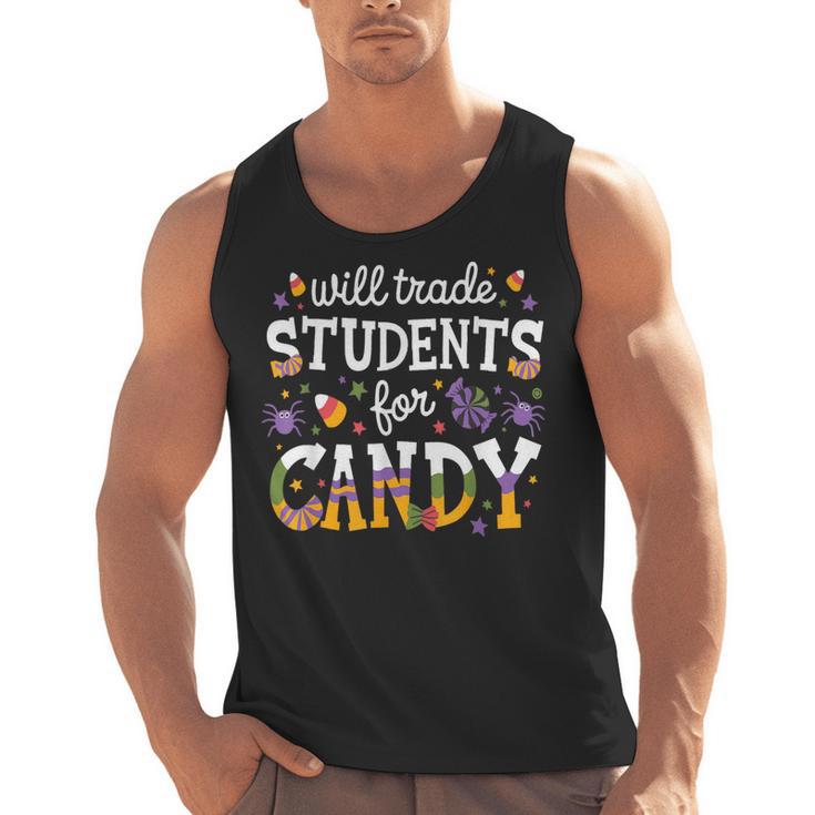 Will Trade Students For Candy Teacher Halloween Costume Tee Men Tank Top