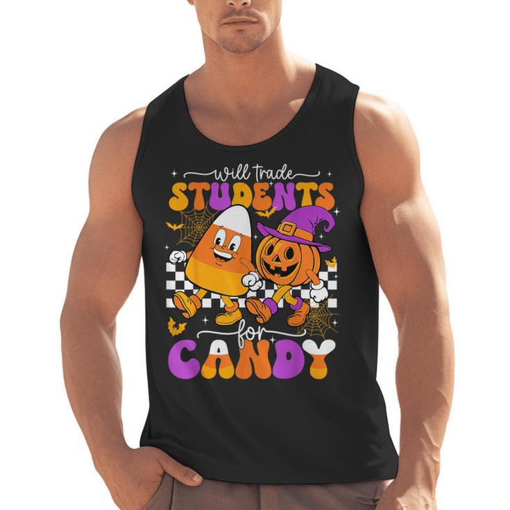 Will Trade Students For Candy Teacher Halloween Men Tank Top