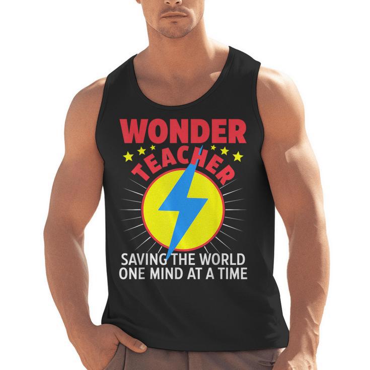 Wonder Teacher Costume Shirt Teacher Halloween Costume Men Women Men Tank Top