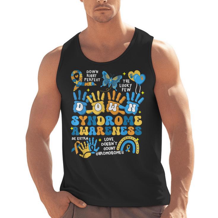 World Down Syndrome Day Awareness T21 Teacher Women Men Kids Men Tank Top