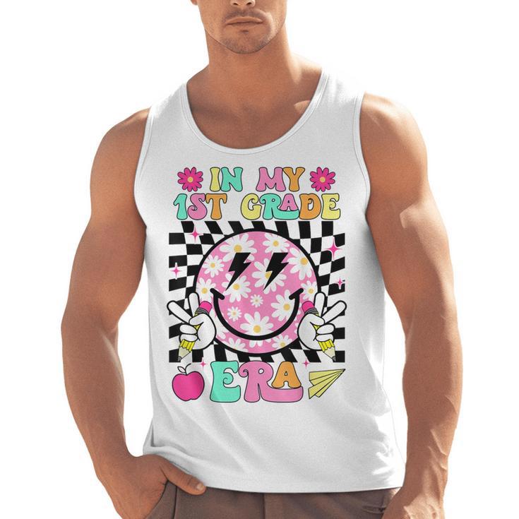 In My 1st Grade Era Smile Face Back To School Teacher Kid Men Tank Top