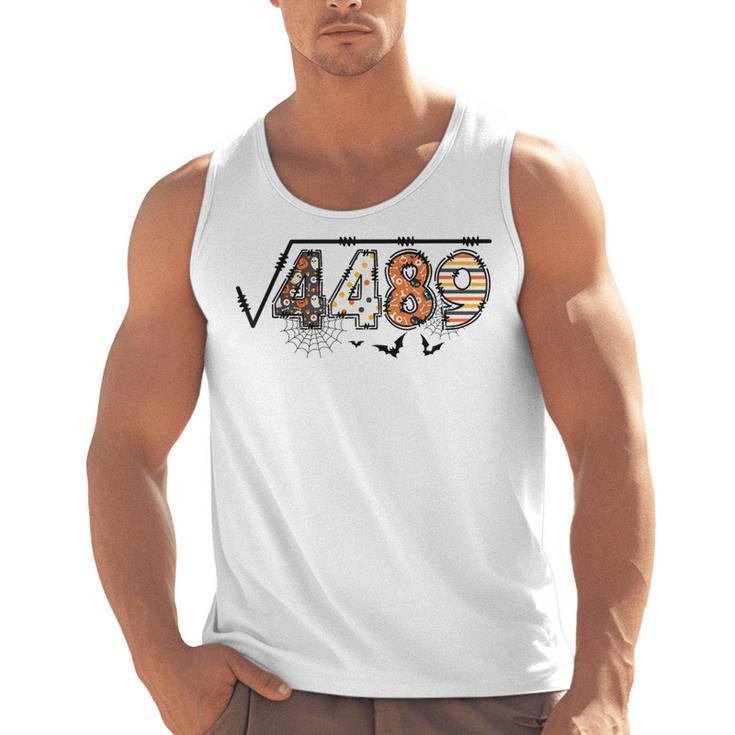 6 7 Square Root Of 4489 Slang Math Teacher Halloween Men Tank Top