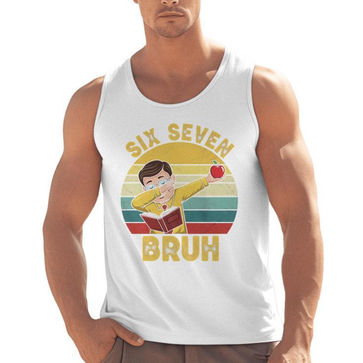 67 Meme Six Seven Bruh Retro Dabbing Teacher School Men Tank Top
