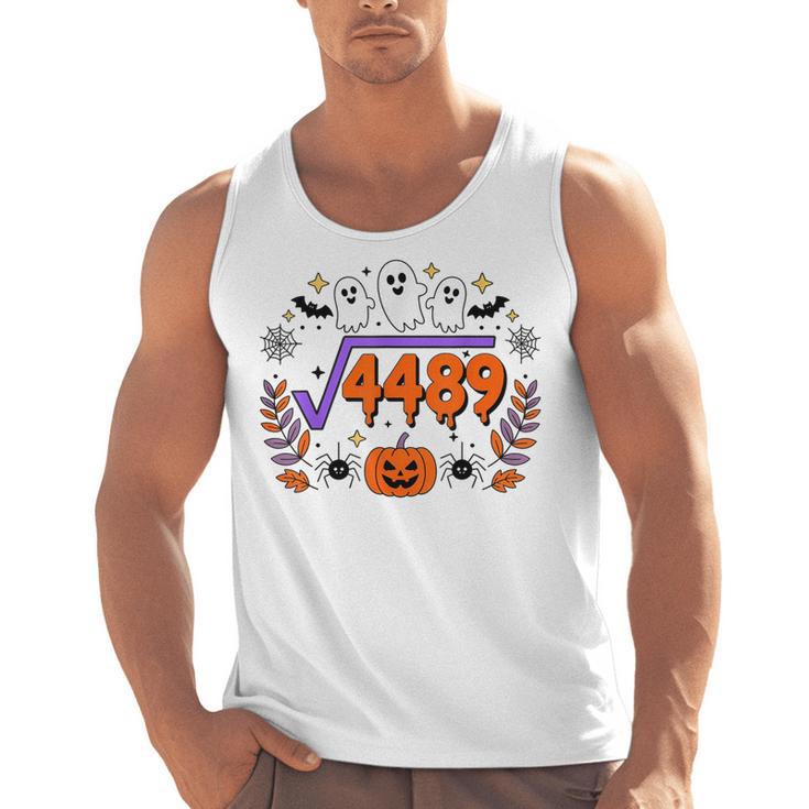67 Meme Square Root 4489 Teen Six Seven Slang Math Teacher Men Tank Top