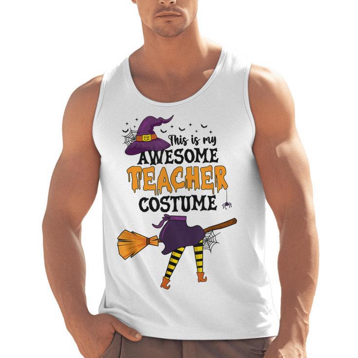 This Is My Awesome Teacher Costume Halloween Witch Men Tank Top