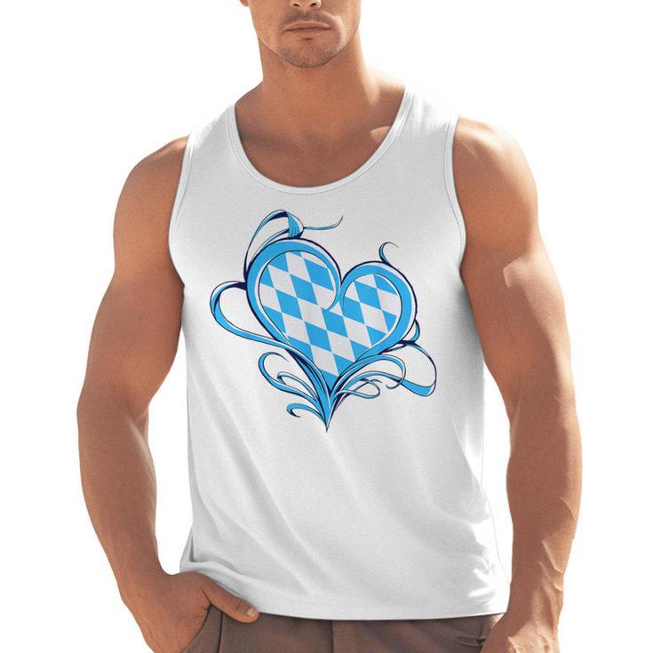 Bavarian Flag As Heart Blue Diamond Bavaria Men Tank Top, trending gift