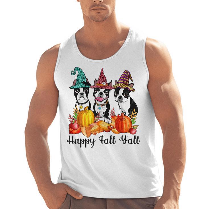 Boston Terrier Dog Lover Fall Ya'Ll Halloween Costume Men Women Men Tank Top, Boston Terrier Halloween Gifts, trending gift