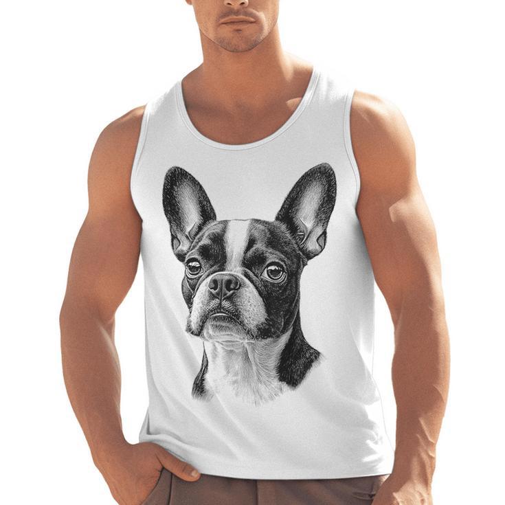 Boston Terrier Dog Motif Pet Illustration Boston Terrier For Men Women Kids Men Tank Top, trending gift