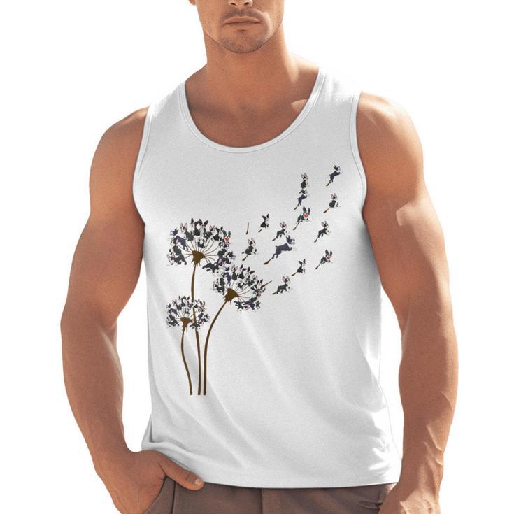Boston Terrier Flower Fly Dandelion Dog Lover Dog Dad Men Tank Top, Boston Terrier Dad Gifts, trending gift