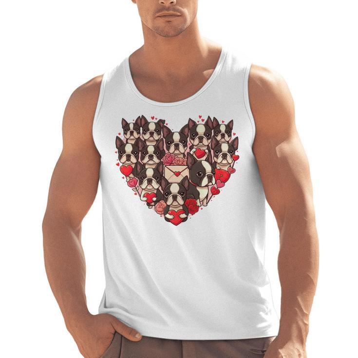 Boston Terrier Heart Valentine Boston Terrier Men Tank Top, trending gift