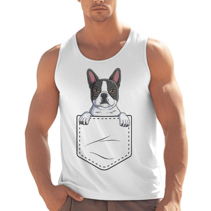 Boston Terrier In The Pocket Cute Boston Terrier Dog Lovers Men Women Girls Kids Men Tank Top, trending gift