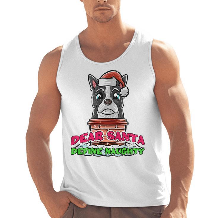 Boston Terrier Santa Claus Christmas Dog Men Tank Top, Boston Terrier Christmas Gifts, trending gift