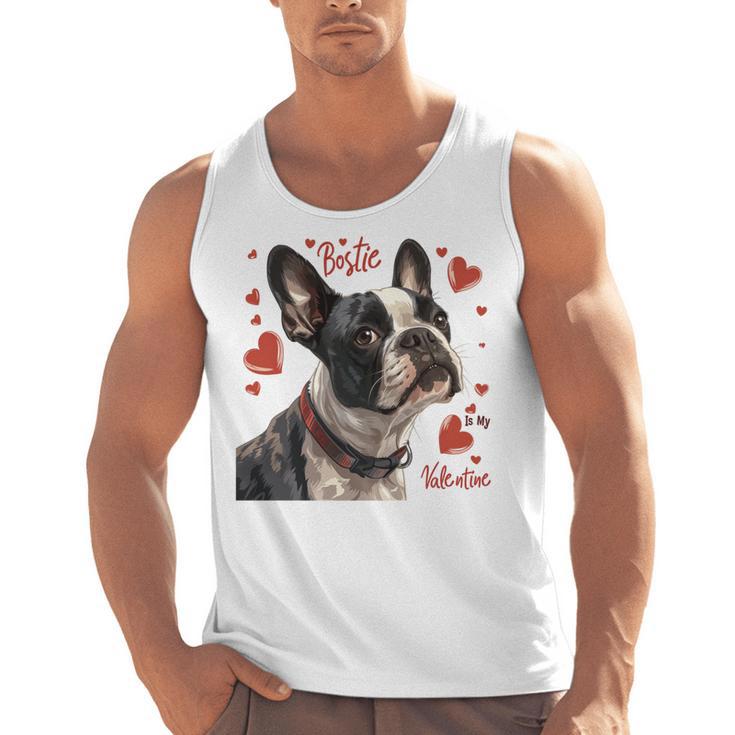 Boston Terrier Is My Valentine Cute Pet Dog Owner Valentine Men Tank Top, trending gift
