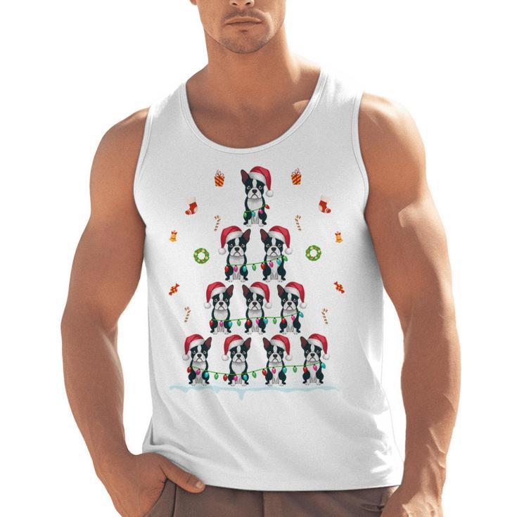Boston Terrier Xmas Tree Lights For Men Women Boston Terrier Men Tank Top, trending gift