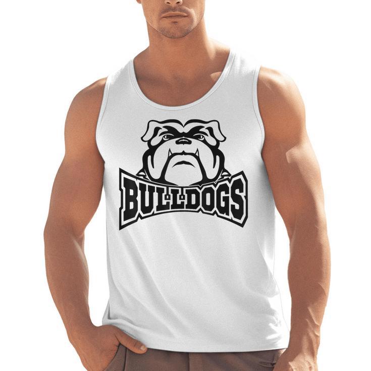 Bulldogs Teacher Student School Sports Fan Team Spirit Men Tank Top
