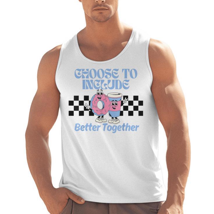 Choose To Include Special Education Teacher Autism Awareness Men Tank Top