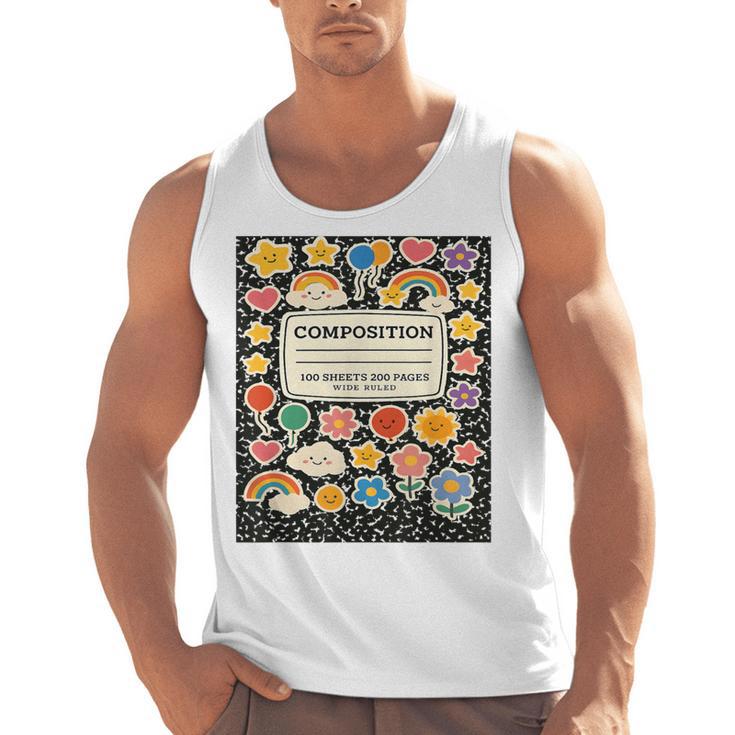Composition Notebook Costume Teacher Matching Halloween Book Men Tank Top