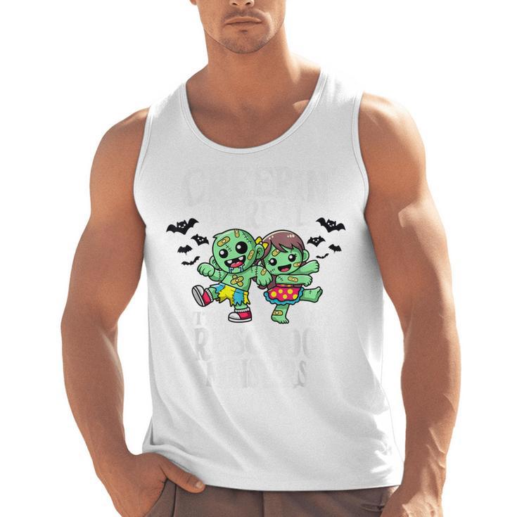 Creepin It Real Monster School Preschool Teacher Halloween Men Tank Top