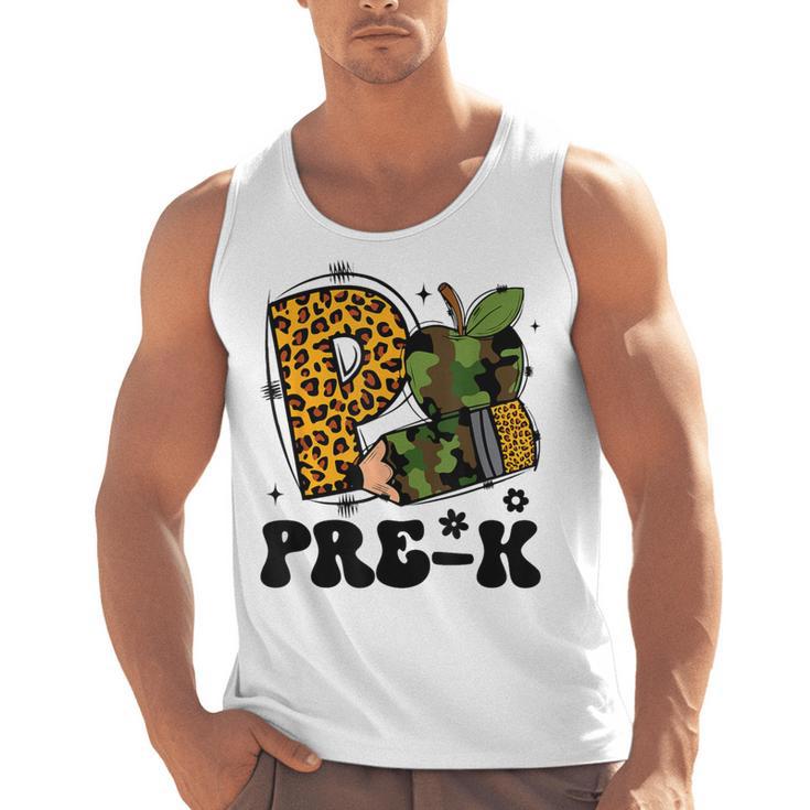 Cute Camo Pre K Back To School Teacher Kid Preschool Men Tank Top