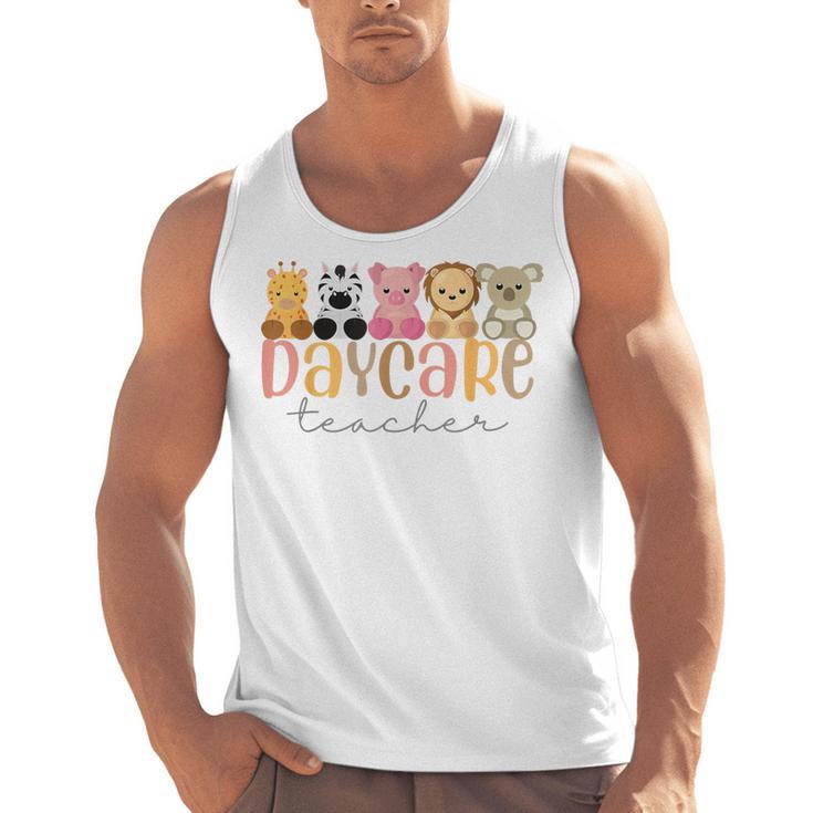 Daycare Teacher Animals Daycare Provider Back To School Men Tank Top