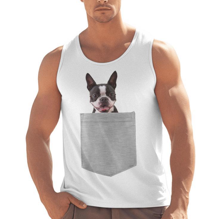 Dog In Your Pocket Boston Terrier For Men Women Girls Kids Men Tank Top, trending gift