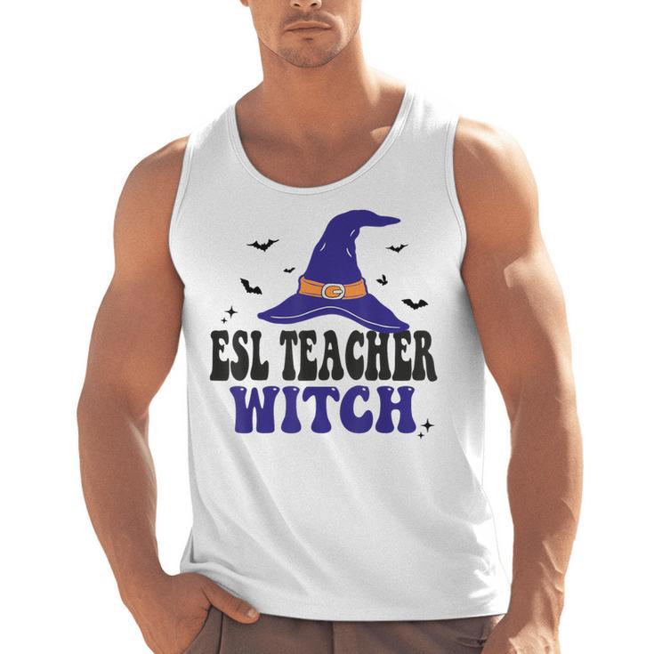 ESL Teacher Witch Halloween Matching Group Costume Men Tank Top