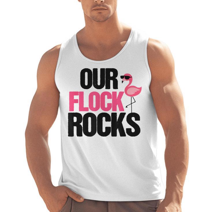 Our Flock Rocks Flamingo Mother's Day Teacher Men Tank Top
