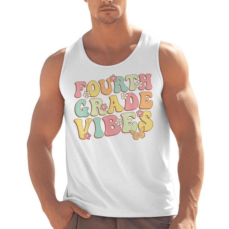 Fourth Grade Vibes Hello Team 4th Grade Teacher Kids Retro Men Tank Top