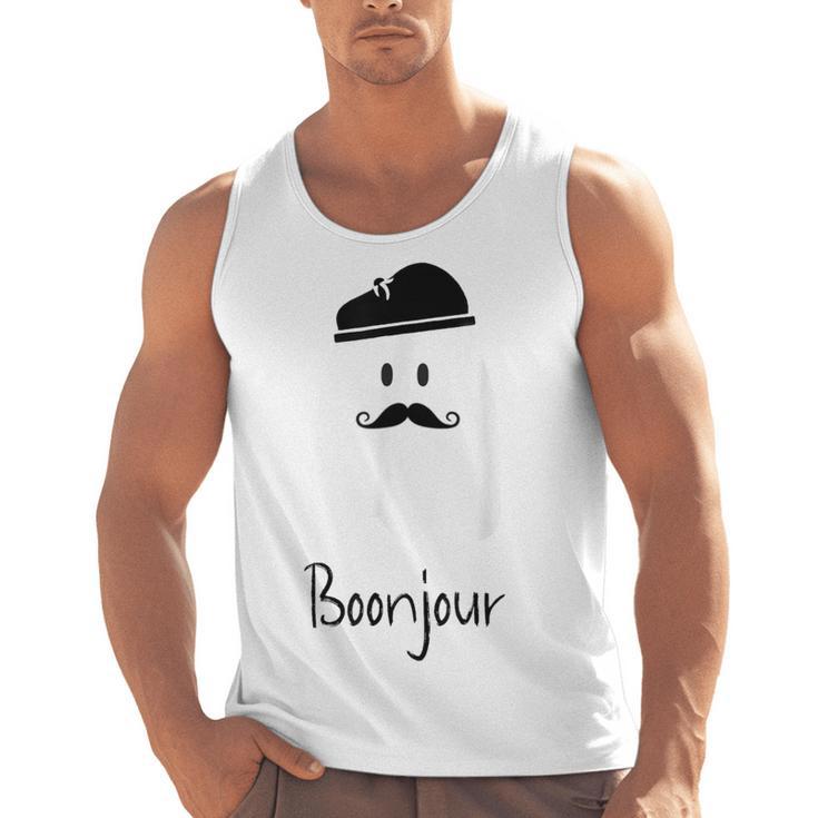 French Teacher Halloween Bonjour Ghost Men Tank Top