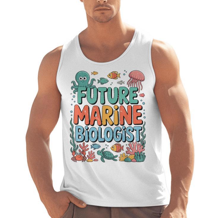 Future Marine Biologist Student Biology Teacher Kids Men Tank Top