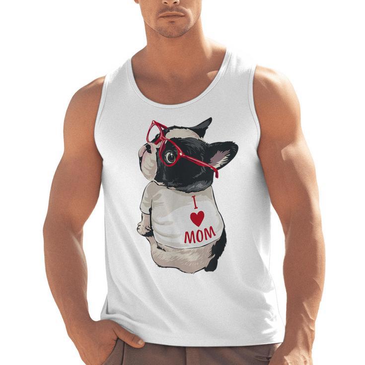 Girls I Heart Mom Love Mama Boston Terrier Dog Lover Men Tank Top, Mom Gifts, Boston Terrier Mom Gifts, trending gift