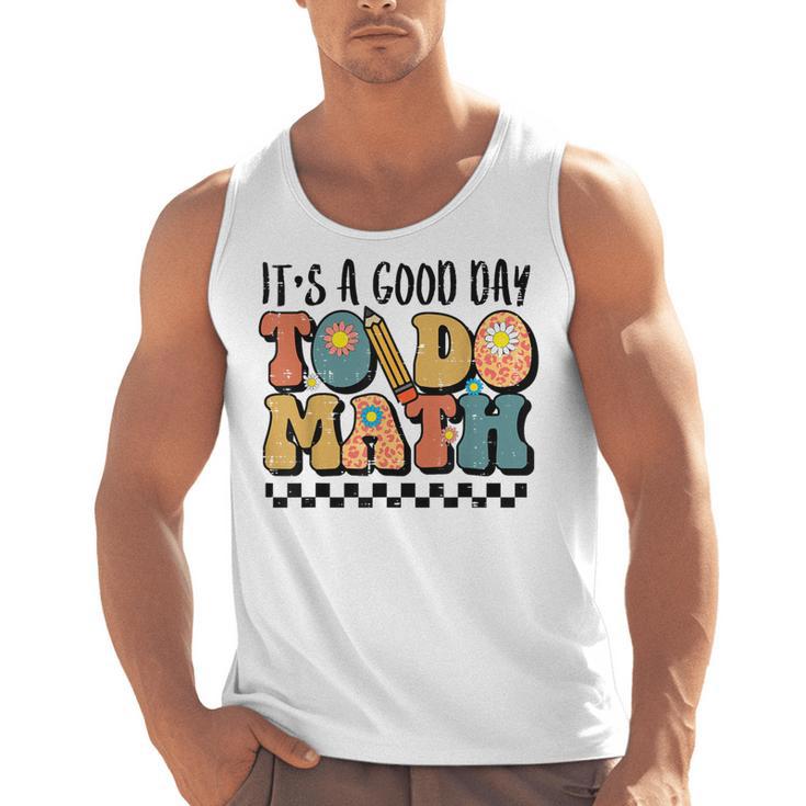 Good Day To Do Math Teacher Vintage Groovy Nerd Women Men Men Tank Top