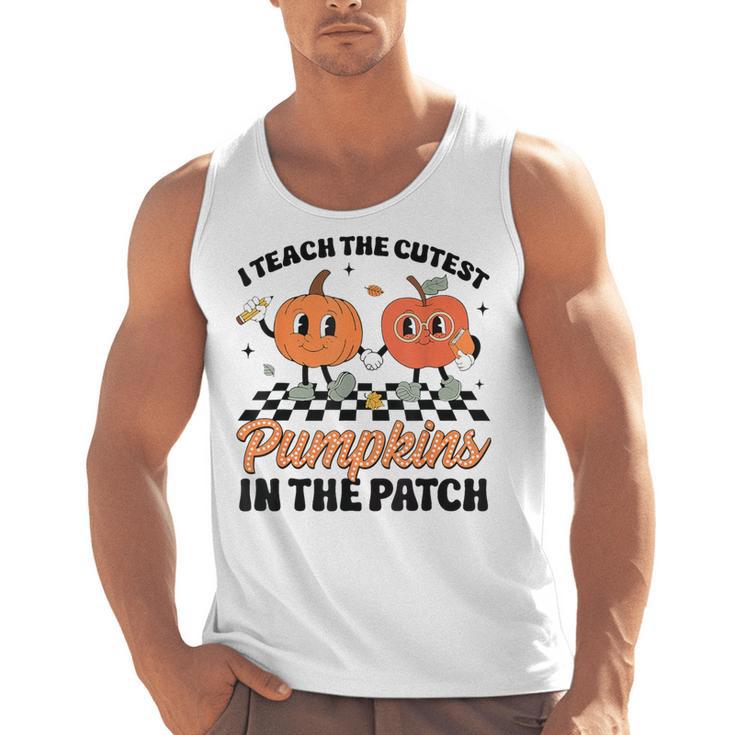 Groovy I Teach The Cutest Pumpkins In The Patch For Teacher Men Tank Top