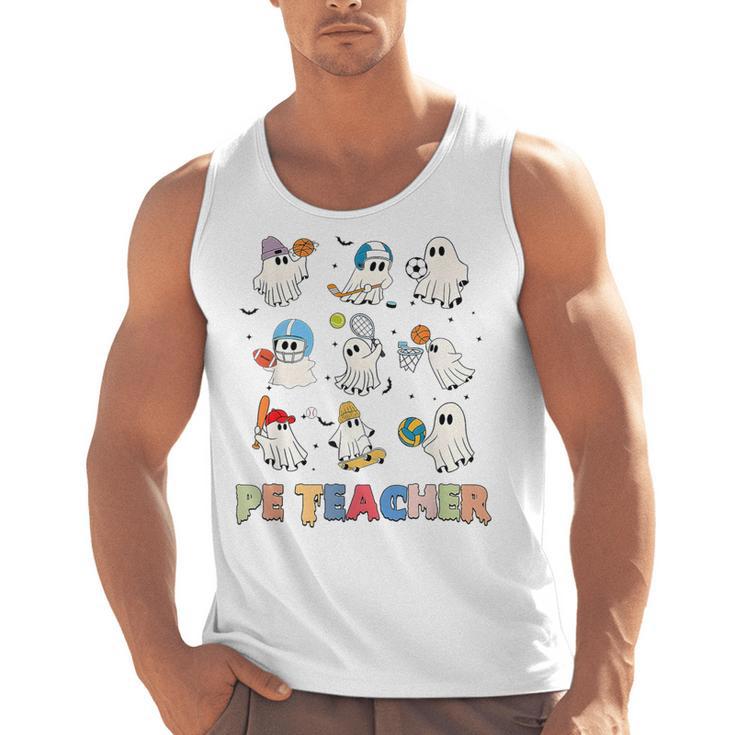 Halloween PE Teacher Spooky Physical Education Teacher Men Tank Top
