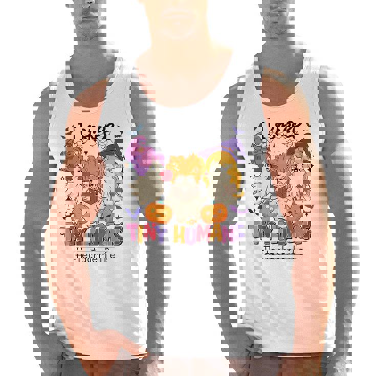 Halloween Teacher Smell a Tiny Human Ghost Spooky Season Men Tank Top