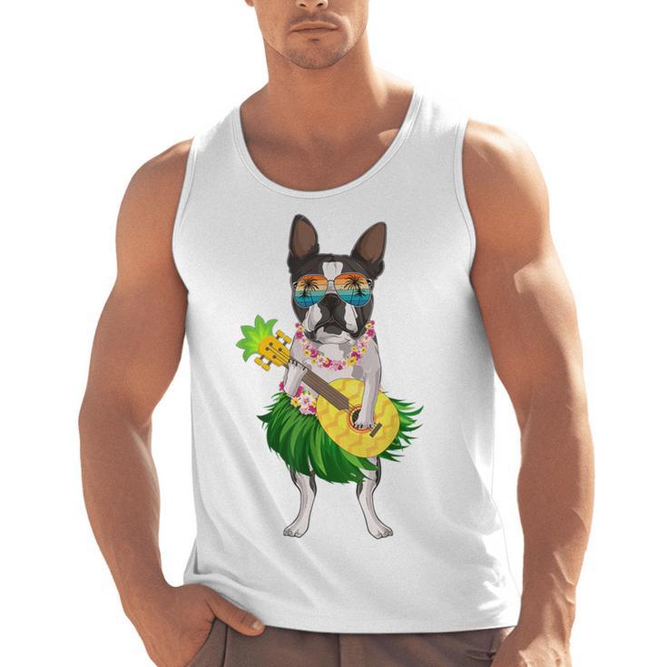 Hawaiian Boston Terrier Dog Pineapple Ukulele Summer For Men Women Girls Kids Men Tank Top, trending gift