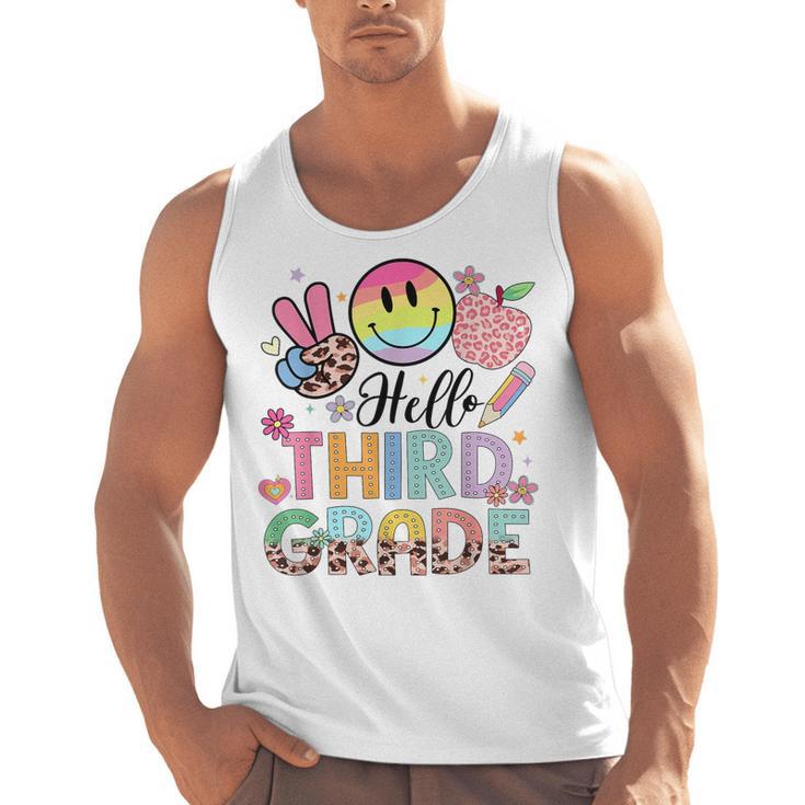 Hello 3rd Grade Boy Girl Teacher Back To School 3rd Grade Men Tank Top