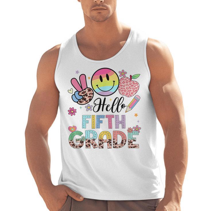 Hello 5th Grade Boy Girl Teacher Back To School 5th Grade Men Tank Top