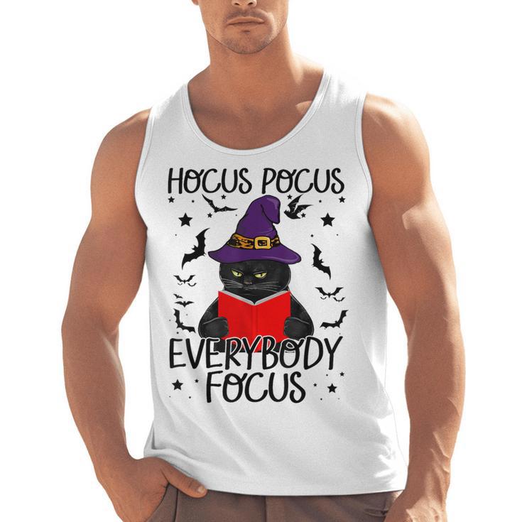 Hocus Pocus Everybody Focus Halloween Teacher For Men Women Men Tank Top